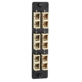 FIBER ADAPTER PANEL 3PORT SC-SC DUPLEX BEIGE LGX 6F W/FLANGE