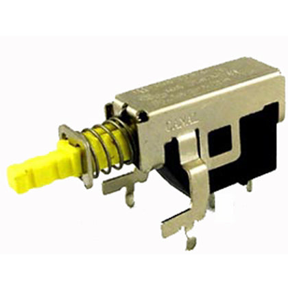 PUSH SWITCH 1P1T ON-OFF PCRA LATCHING 15A 125VAC