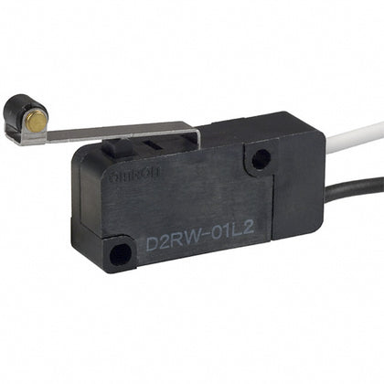 MICRO SWITCH 1P1T NO 36X16MM W/WIRE ROLLER LEVER .25A/100VDC