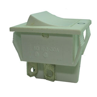 ROCKER SWITCH 1P1T 16A ON-OFF 125VAC QT 22X28MM WHT