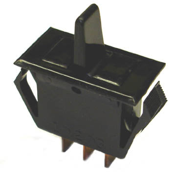 PADDLE SWITCH 1P2T 10A ON-OFF-ON 125VAC QT 14X30MM BLK