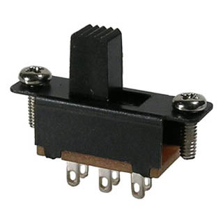 SLIDE SWITCH 2P2T ON-ON SOL CHMT .3A/125VAC