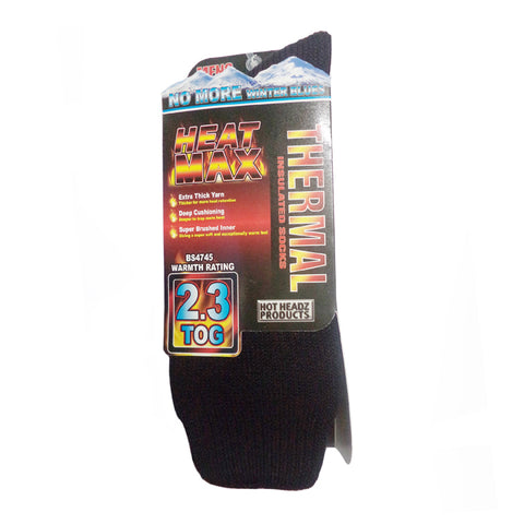 SOCKS THERMAL INSULATED LARGE BLACK