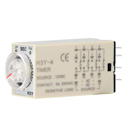 TIMER AC 120V ON-DELAY 0-3HR 4P2T 14P SOL/SKT 3A/250VAC