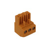 TERM BLOCK 3P FEM PLUG RA 5.08MM  28-16AWG 10A/300V 15MM WIDE ORG