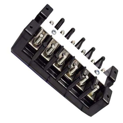 TERM BLOCK 6P FLUSH 2ROW #10-32 16-10AWG 75A/600V 15.88MM PITCH