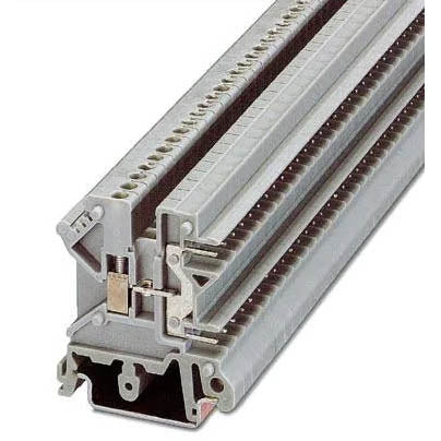 TERM BLOCK DIN RAIL 35MM 24-12 AWG 12A 250V GRY