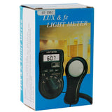 LIGHT METER 0-50000LUX/FC +/-5% RDG +/- 10DGTS(<10000LUX/FC)