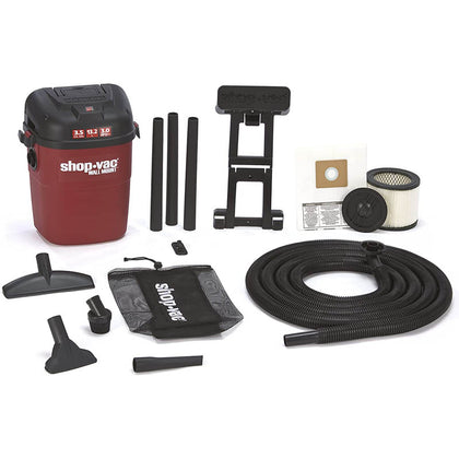 VACUUM CLEANER 13.2L WET/DRY 3.0HP WALL MOUNTED