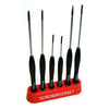 SCREWDRIVER SLOT/PHIL WITH HOLDER 6PC/SET