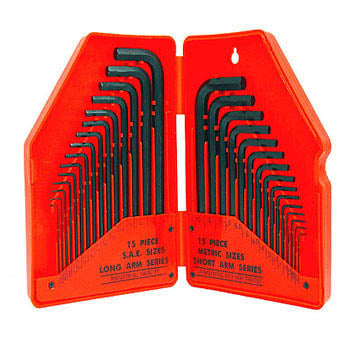 HEX KEY SET SAE/METRIC 30PC/SET