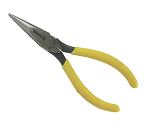 PLIER LONG NOSE 6.5INCH SERRATED JAWS