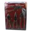 PLIER SET ASSORTED 4PC/SET SLIPJOINT/NOSE/DIAGONAL/LINESMAN
