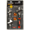 WRENCH ADJUSTABLE 10IN 8IN 6IN 1.25/1/0.75IN JAW OPENING 3IN1
