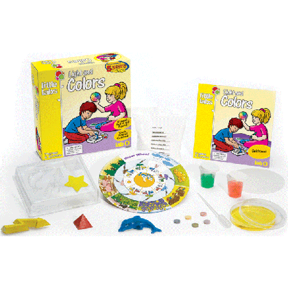LITTLE LABS:LIGHT AND COLORS EXPERIMENT WITH MIXING COLORS