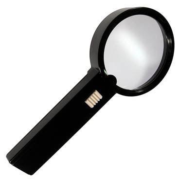 MAGNIFIER HANDHELD 2.5X 90MM ILLUMINATED