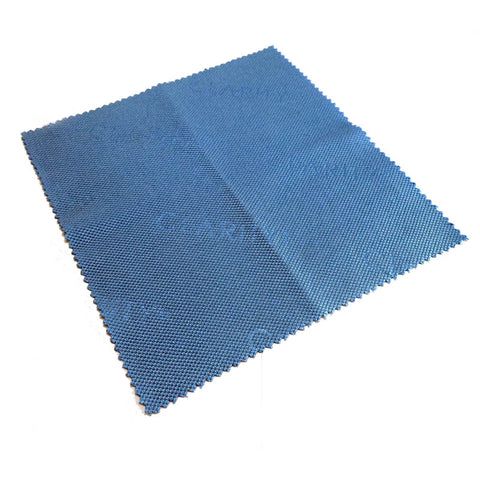 MICROFIBRE CLEANING CLOTH 5X4IN BLUE FOR EYE GLASSES