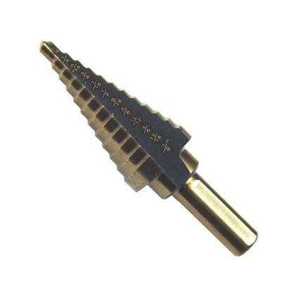 STEP DRILL COBALT BIT 3/16-7/8IN 3IN LONG 3/8IN SHANK 12 STEP
