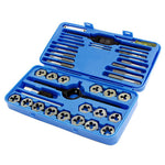 TAP AND DIE SET SAE 40PCS/SET COMINATION OF NC/NF & PT THREADS