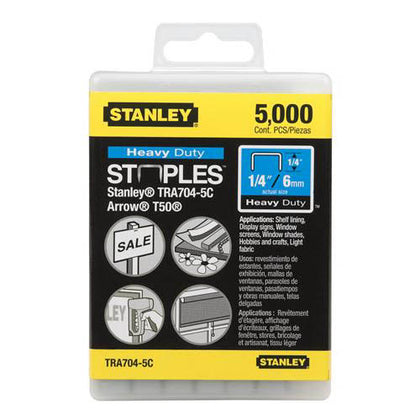 STAPLES HEAVY DUTY 6MM HEIGHT 10MM WIDTH FOR ARROW T50 STAPLER