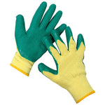 GLOVES PLAIN KNITTED WITH RUBBER LATEX COATING WASHABLE