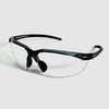SAFETY GLASSES CLEAR DARK GREY FRAME w/ CSA