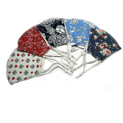 FACE MASK REUSABLE WASHABLE DESIGNER COTTON ASSORTED