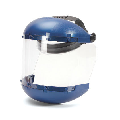 FACE SHIELD BLUE CROWN AND CHIN GUARD PROTECTION