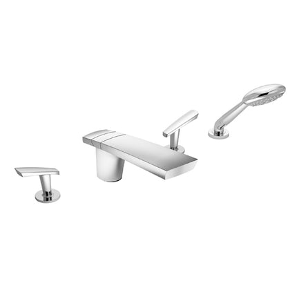 FAUCET TWO HANDLE DECK MOUNT ROMAN TUB