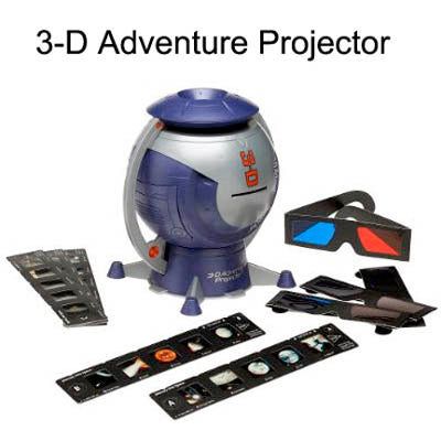 3-D ADVENTURE PROJECTOR INCLUDES 2 PAIRS OF 3D GLASSES