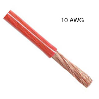 POWER CABLE 10AWG RED 20'