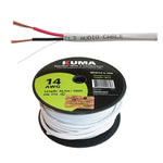 SPEAKER WIRE IN-WALL 14AWG 2C 100FT FT4 WHT