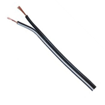 DC WIRE 22AWG BLK/WHT PAIR 25FT
