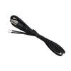 DC WIRE 20AWG BLK/WHT PAIR 6FT W/1.7X4X8.4MM PLUG