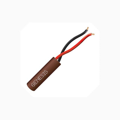CABLE 2C 22AWG STR UNSH 1000FT BRN