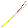 CABLE 2C 22AWG STR UNSH 1000FT YEL