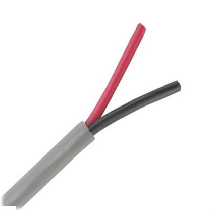 CABLE 2C 20AWG STR UNSH 500FT 7TC 80C 300V PVC CMG GRAY