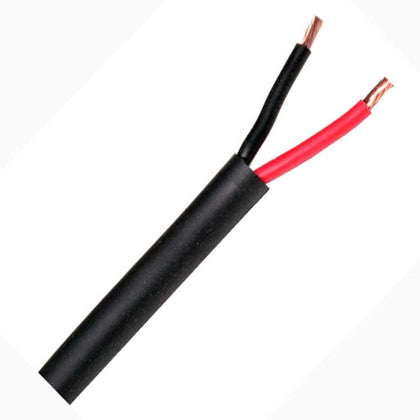 CABLE 2C 14AWG STR UNSH 1000FT BLK INDOOR/OUTDOOR