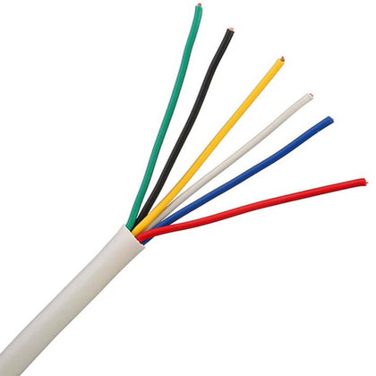CABLE 6C 18AWG STR UNSH 500FT CMP PLENUM WHT