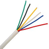 CABLE 6C 18AWG STR UNSH 500FT CMP PLENUM WHT