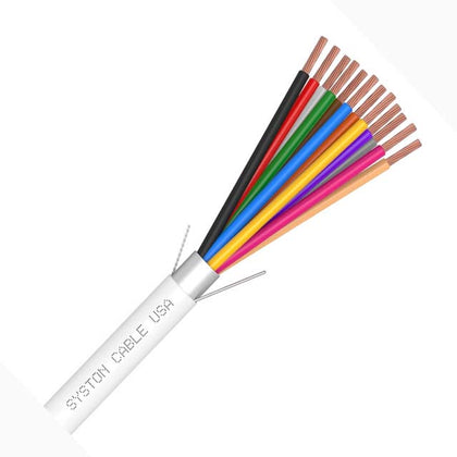 CABLE 12C 22AWG STR SHLD 1000FT CMP PLENUM WHT