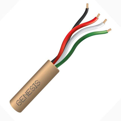 CABLE 4C 22AWG SOL UNSH 1000FT CMR RISER BEIGE