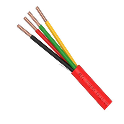 CABLE FIRE ALARM 22/4 SOL FPLR RISER 500FT RED/YEL COIL