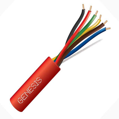CABLE FIRE ALARM 18/6 SOL FPLP PLENUM 1000FT RED