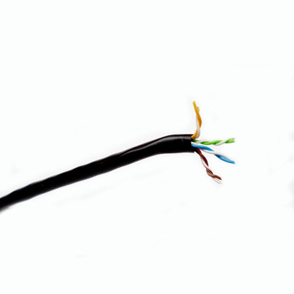 CABLE CAT5E FT4 STR BLK 1000FT UTP 4P/26AWG CM