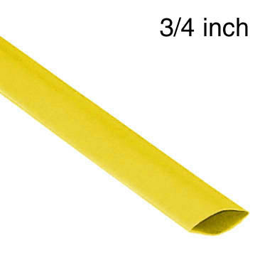 TUBING HST 3/4INX6IN DW YELLOW ADHESIVE