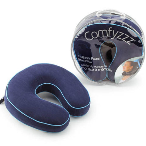 TRAVEL PILLOW MEMORY FOAM ASSORTED COLORS