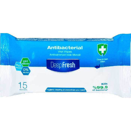 ANTIBACTERIAL WIPES ALL PURPOSE CLEANSING 15PCS/PACK