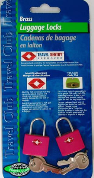 LUGGAGE LOCK BRASS TSA APPROVED