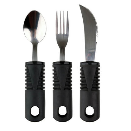 ADAPTIVE UTENSILS SET 3PCS SPOON FORK AND KNIFE